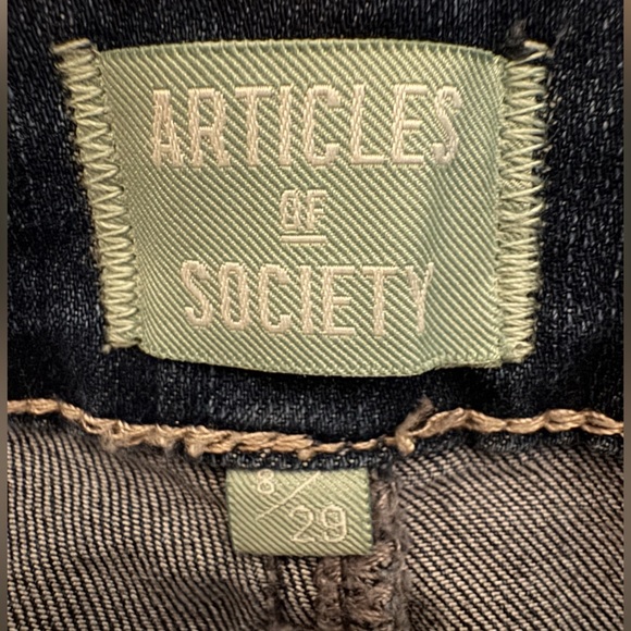 Articles Of Society The Linden High Rise Cropped Flare Jeans Size 8 29 - Picture 4 of 7